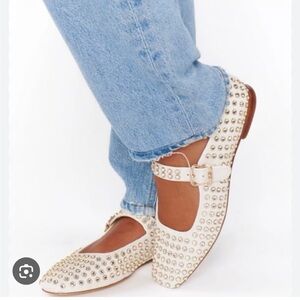 Camila Coelho Cristal flats, size 9, new